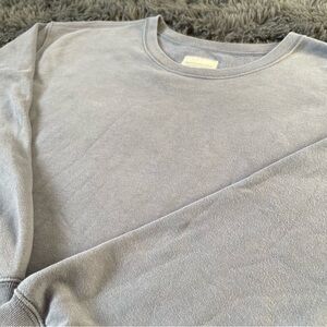 Abercrombie & Fitch Light Blue Crewneck Sweater w/ Side Button Details